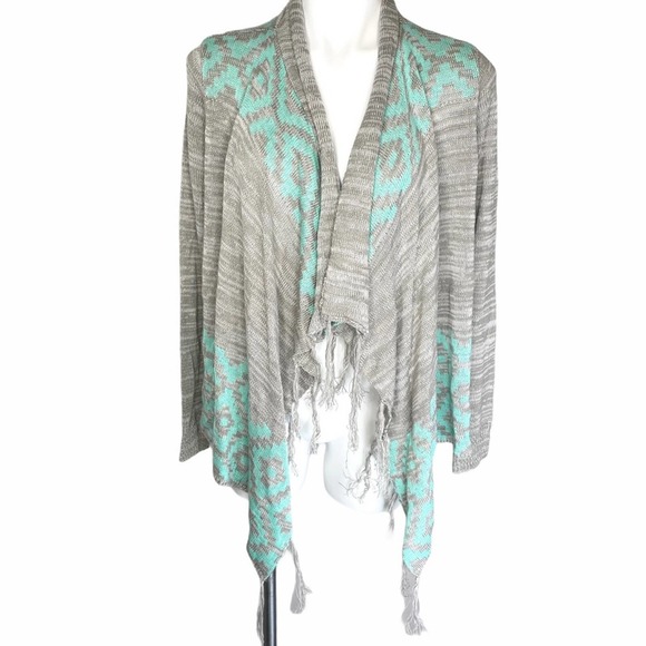 Trillium Open Front Cardigan Gray M - Picture 1 of 4